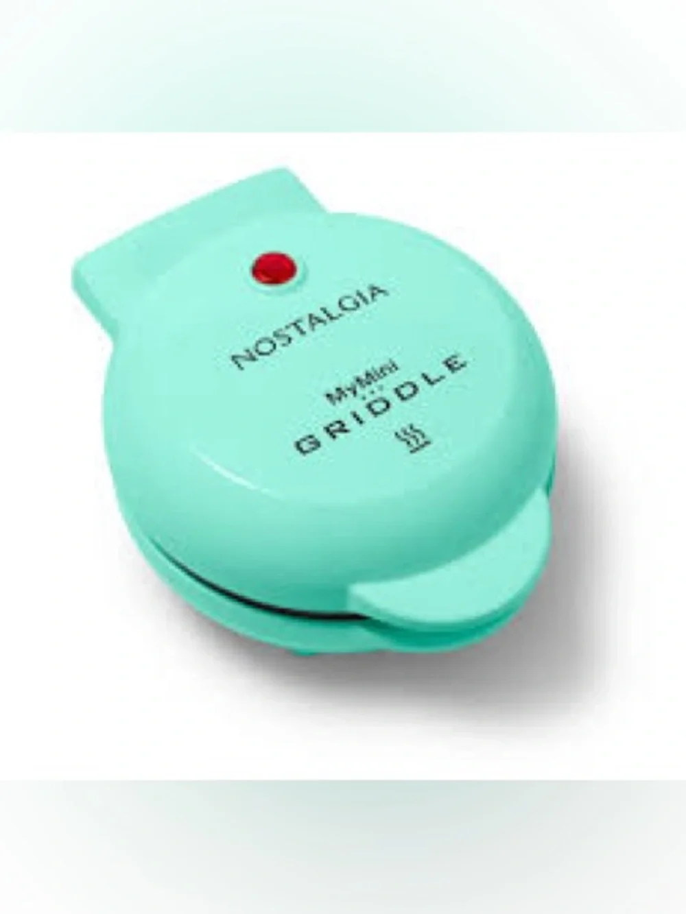 Nostalgia Mint Green Mini Electric Griddle Aqua Color